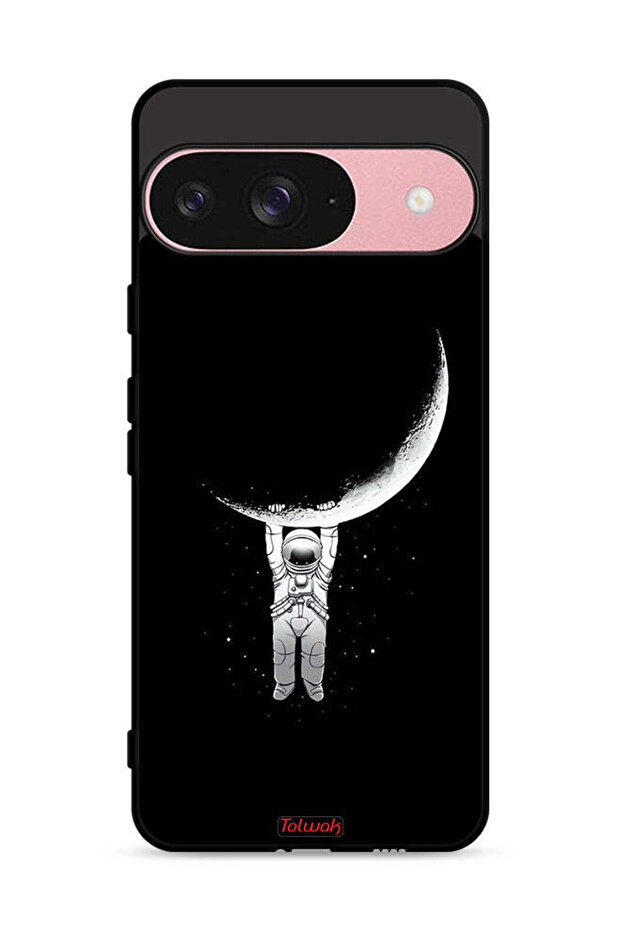 Google Pixel 9 Protective Case Cover Hanging From Moon