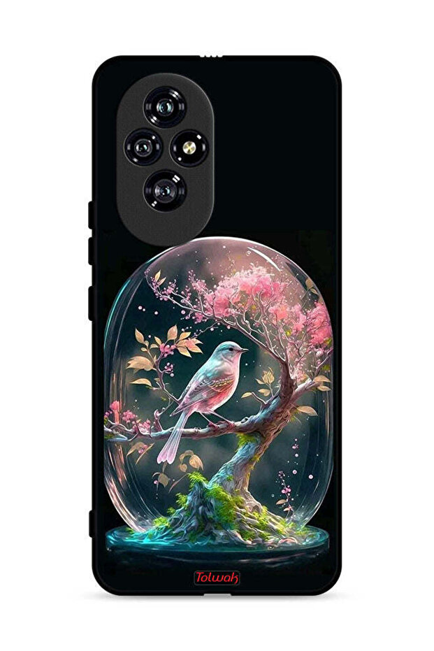 غطاء حماية لهاتف Honor 200 5G بتصميم طائر في جرة