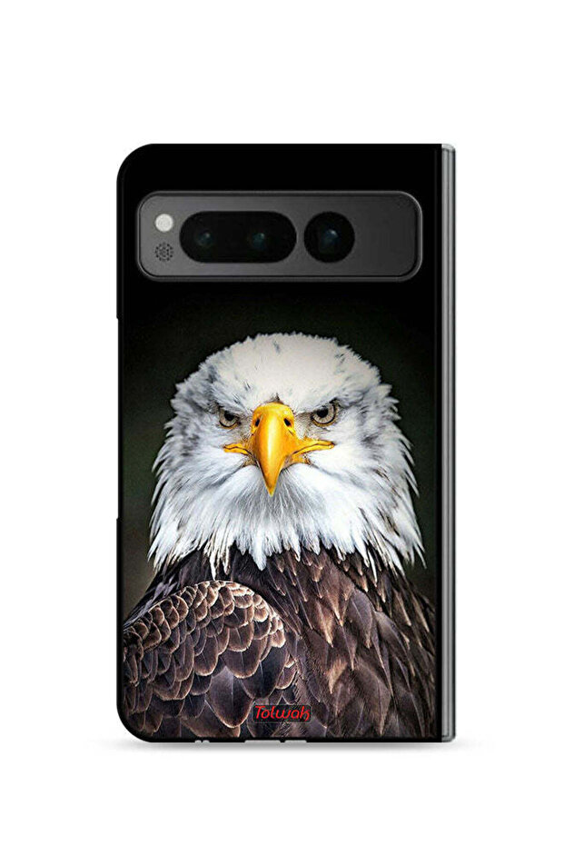 غطاء حماية لجهاز جوجل بيكسل فولد 5G بتصميم النسر - 1