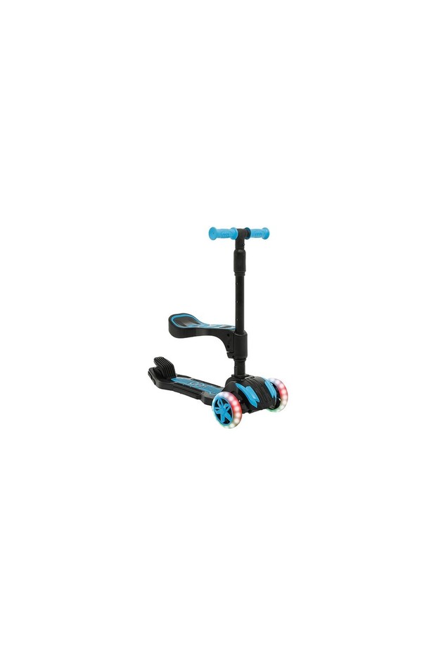 Cooolwheel Seated 3 Wheel | Foldable Combo Scooter with Led Lights, Ages 3-7