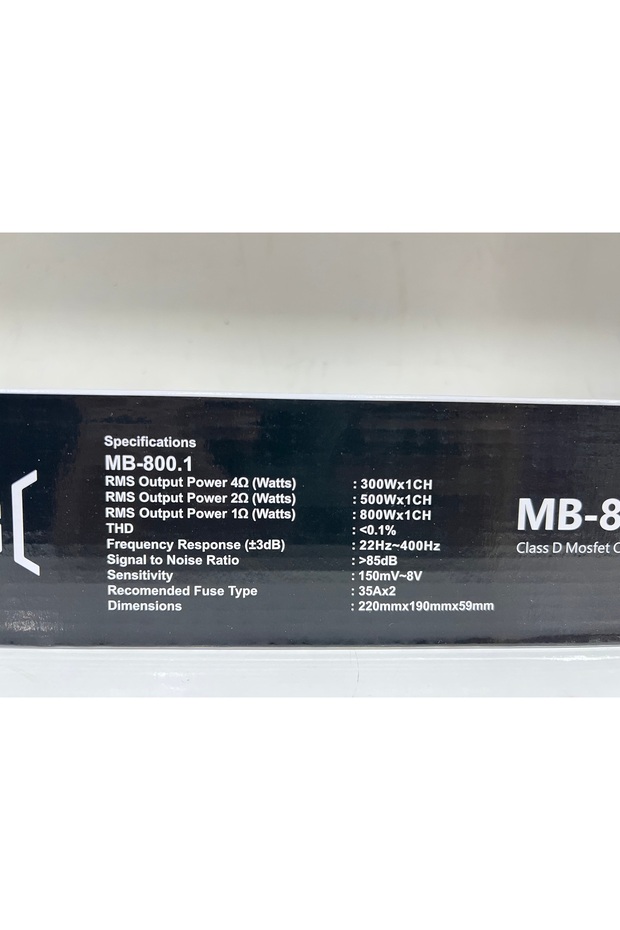 MB-800.1 MONO AMFİ BAS KONTROLLÜ - 3