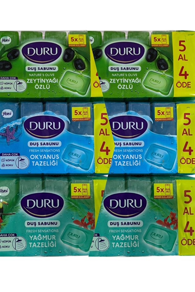 Shower Soap Ocean/Olive Oil/Rain Freshness 5X150 Gr 750 Gr X 6 Pieces