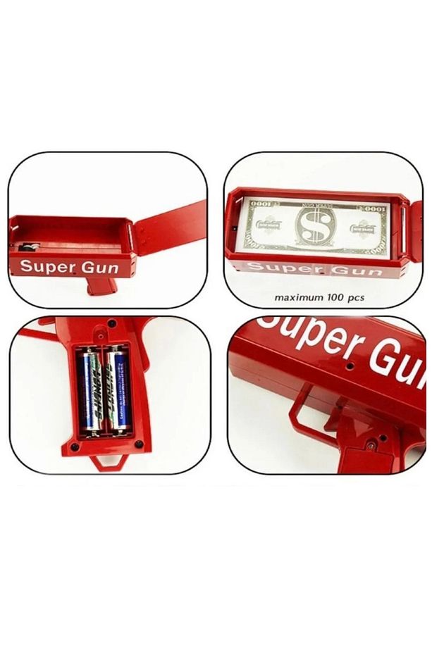 Money Gun Para Saçma Tabancası Düğün ve Eğlence İçin Dolar Atma Makinesi Otomatik Kağıt Para Fırlatm - 8