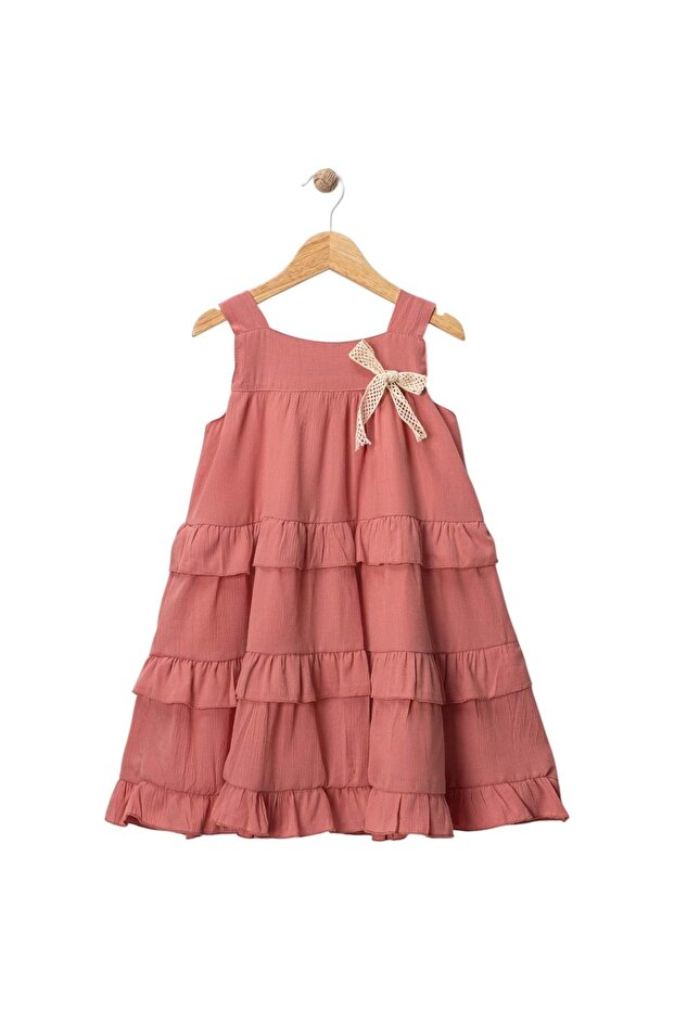 Bow Dress Dusty Rose