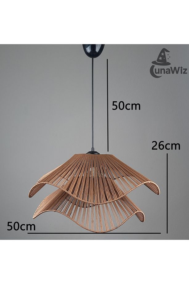 Lotus İkili Makrome Bohem Rustik Avize - 2