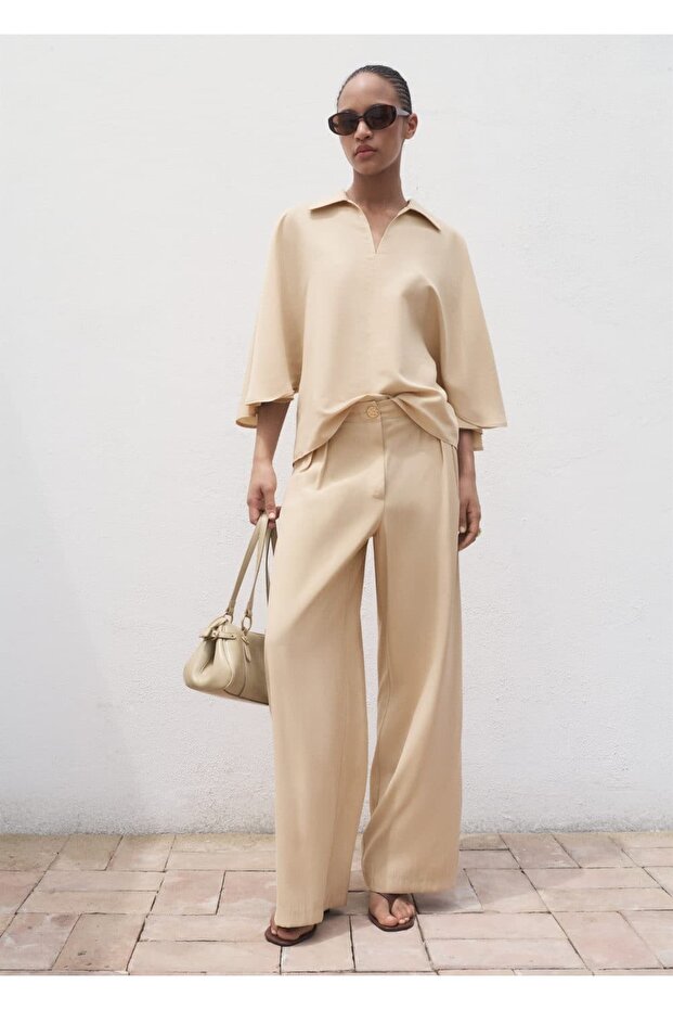 Truvakar kollu oversize gömlek - 2