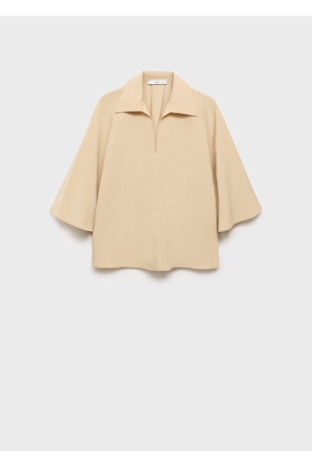 Truvakar kollu oversize gömlek - 3