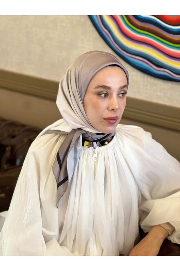 وشاح تصميم تانكا بتدرجات باهتة - 1