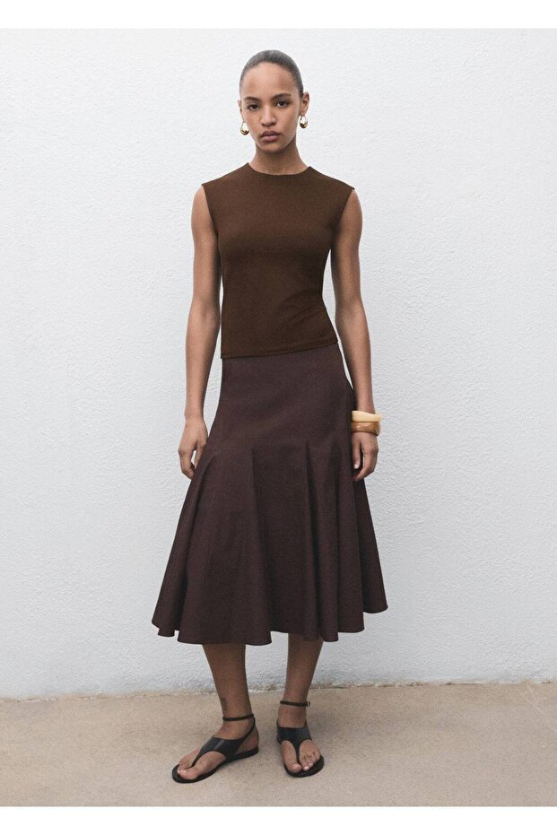 Dar kesim askılı t-shirt - 2