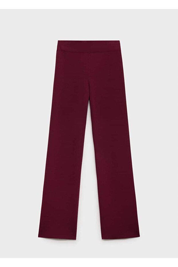 Beli lastikli triko pantolon - 3