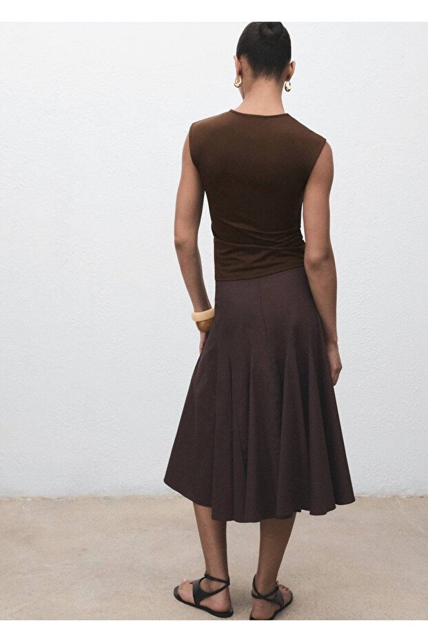 Dar kesim askılı t-shirt - 4