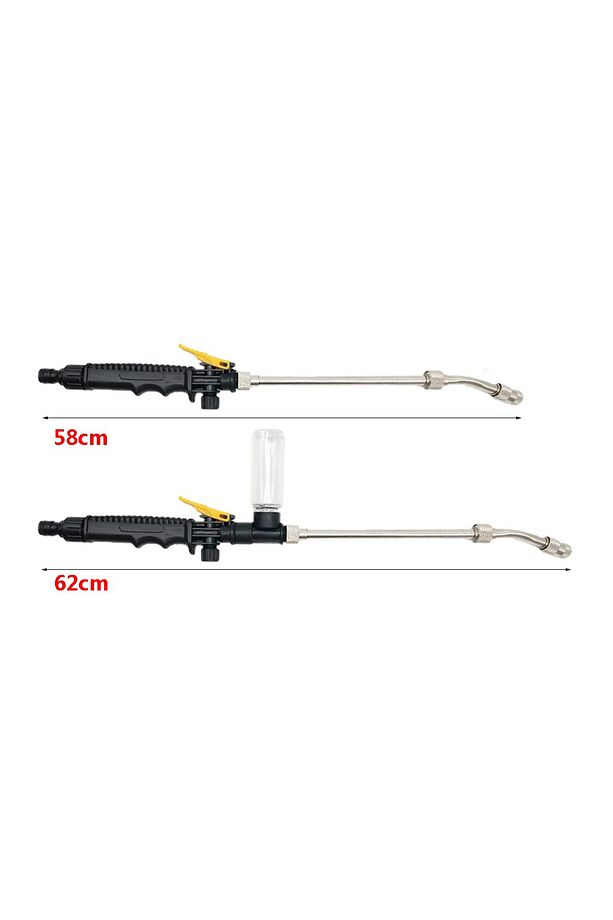 56cm 2in1 Bahçe Oto Araç Yıkama Tabancası Köpük Hazneli Su Tabancası Yüksek Basınçlı - 6