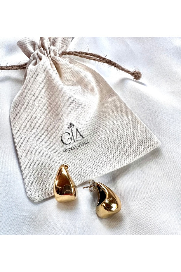 Gold Drop Earrings - 2