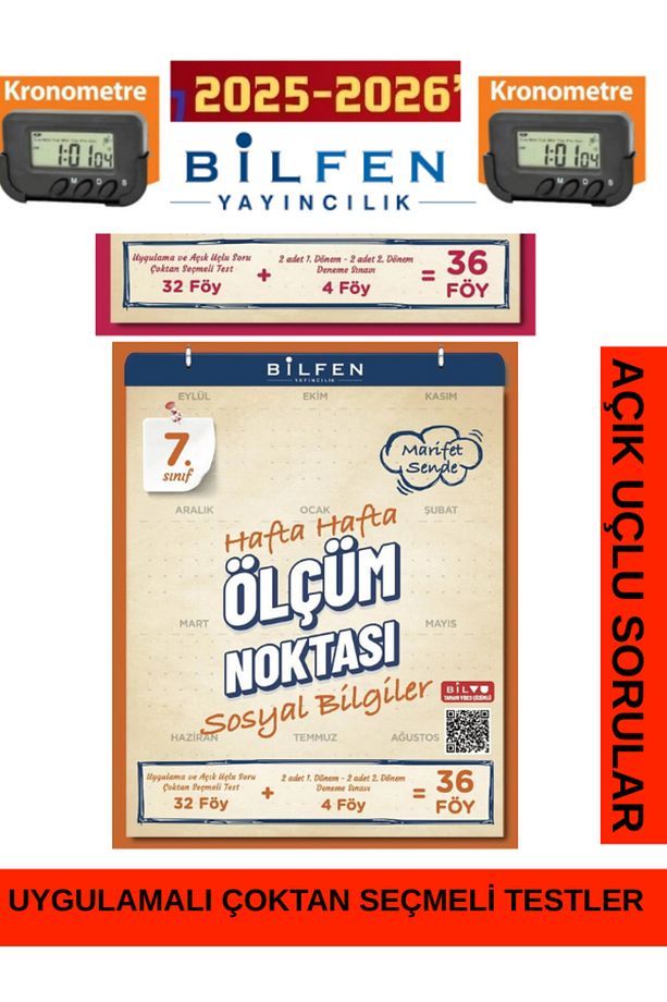 2025-2026 7.SINIF Fen Bilimleri Ölçüm Noktası Uygulmalı Testler Açık Uçlu Sorular+Kronometre - 6