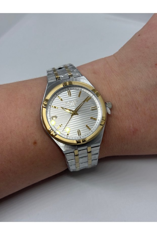 Jg.Polo Club Gold and Silver Bicolor Steel Women's Watch