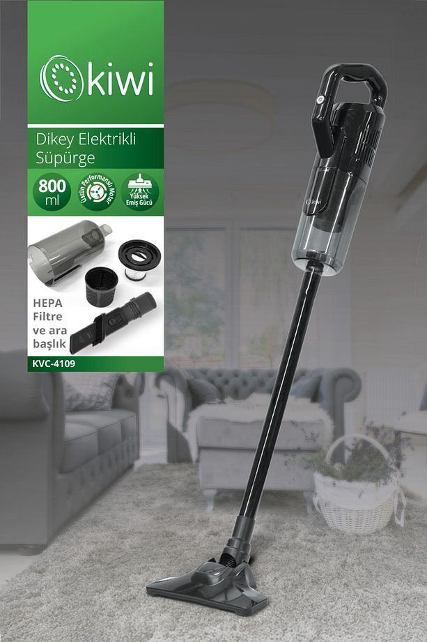 Kvc-4109 2'si 1 Arada El Tipi ve Dikey Elektrikli Süpürge - 1