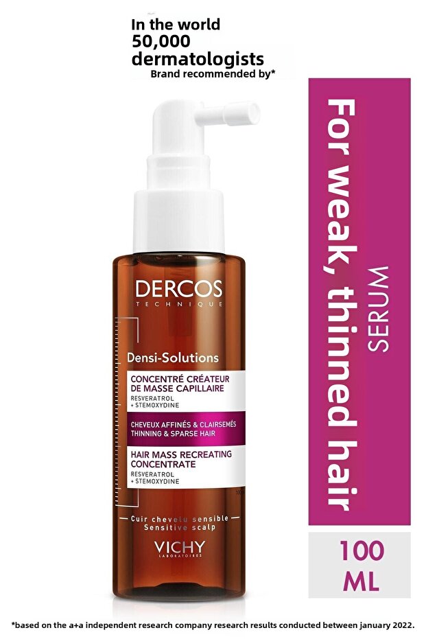 For Strong and Voluminous Hair, Dercos Densi Solutions Hair Volumizing Serum 100 ml