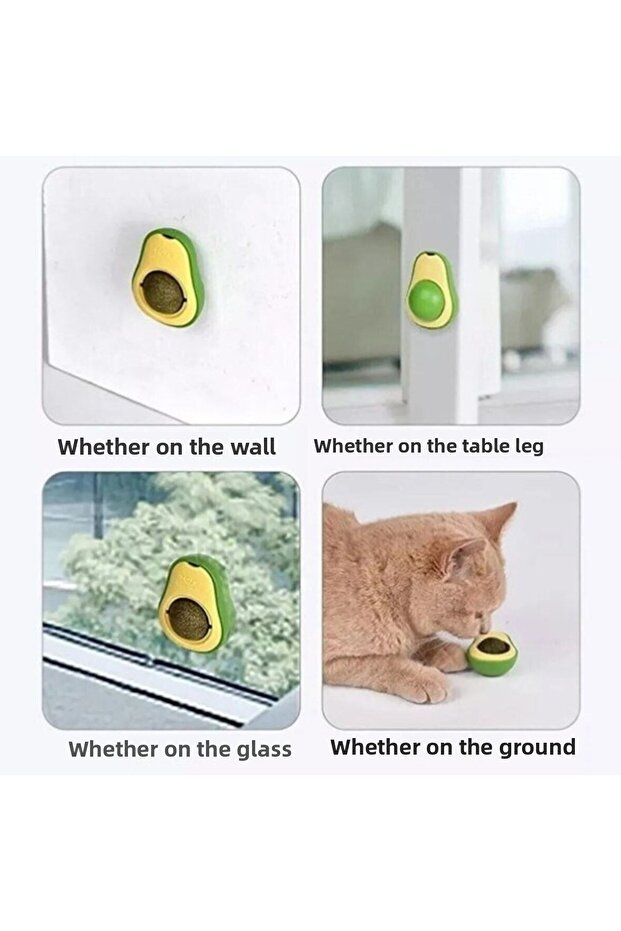 Avocado Catnip Cat Grass 360 Degree Rotating Catnip Toy - 4