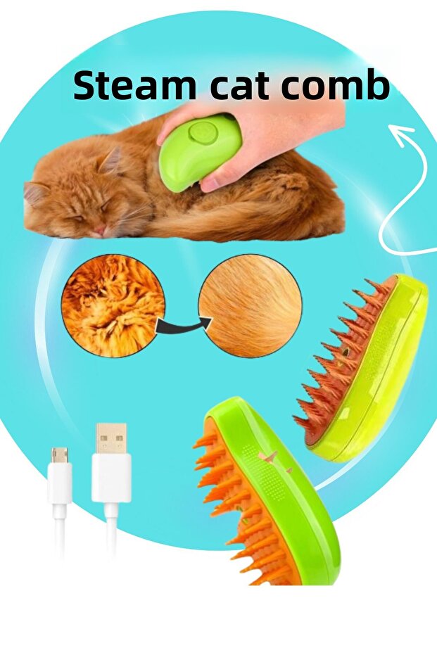Cat & Dog Washing Brush Comb Soft Silicone Brush Grooming Steamy Cat Relaxation