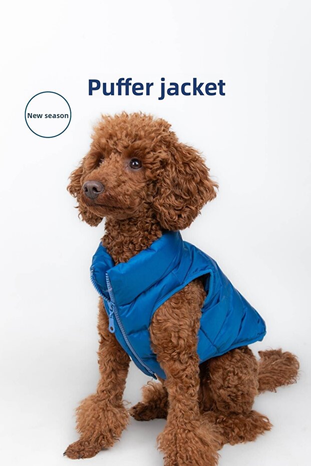 Dog Clothing, Puffer Waterproof Dog Coat, Small and Medium Breed Dog Suit