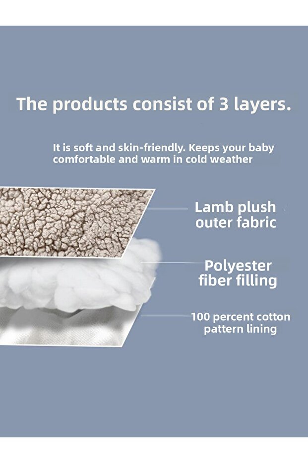 0-4 Months Baby Outer Swaddle and Blanket Set Wellsoft Ecru White (Space Pattern) - 4