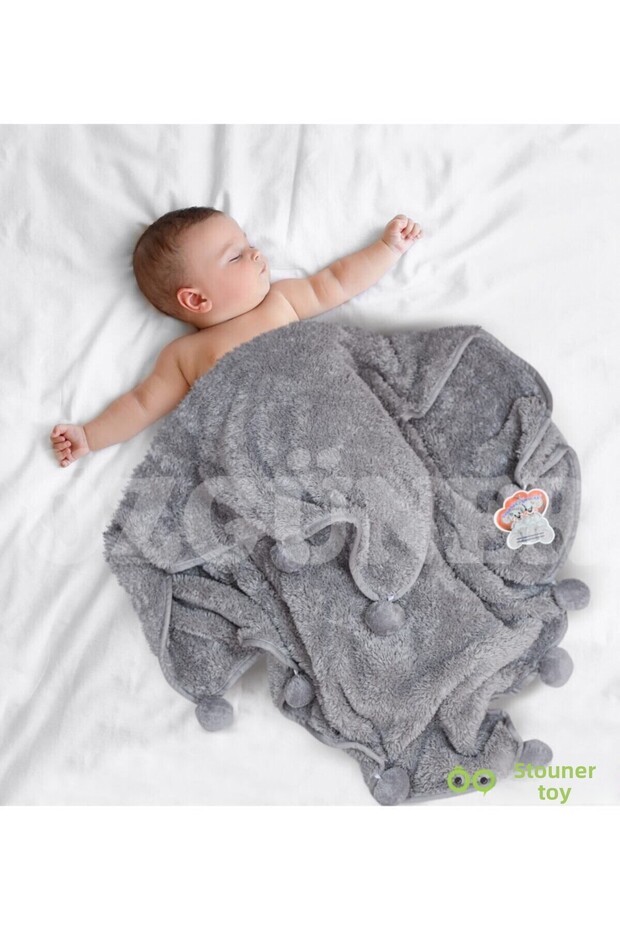 Paptex Baby/Child Blanket with Pompom, Local