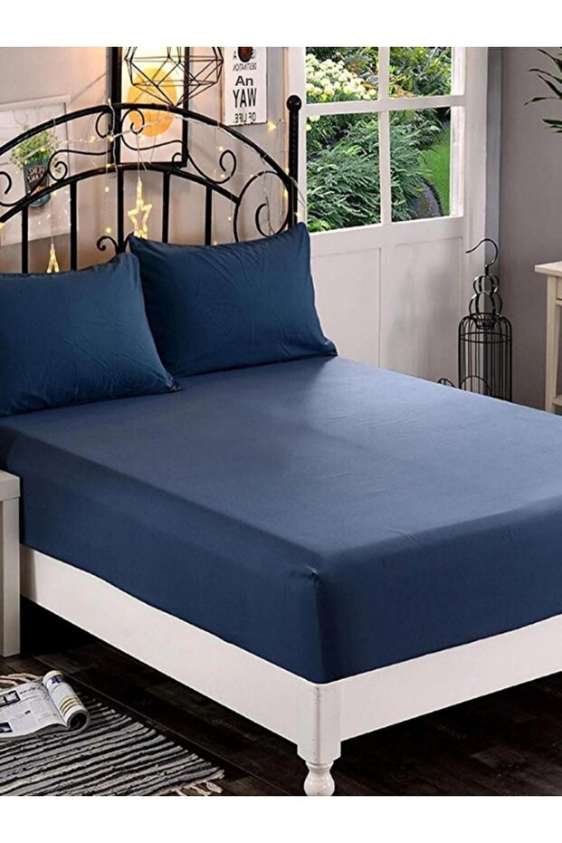 ملاءة سرير مرنة من القطن الممشط - 1