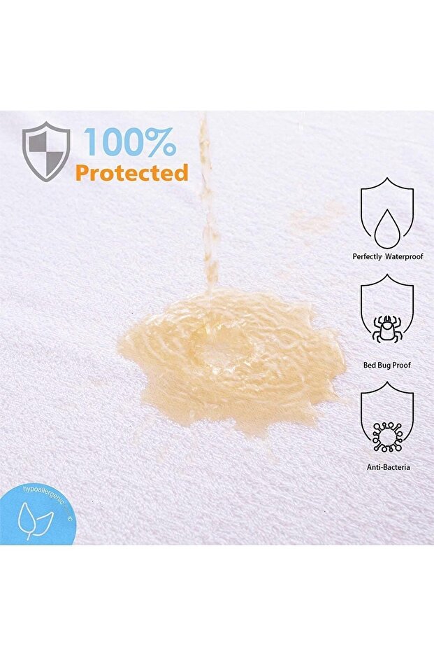 Saltea elastică din bumbac rezistentă la lichide - 5