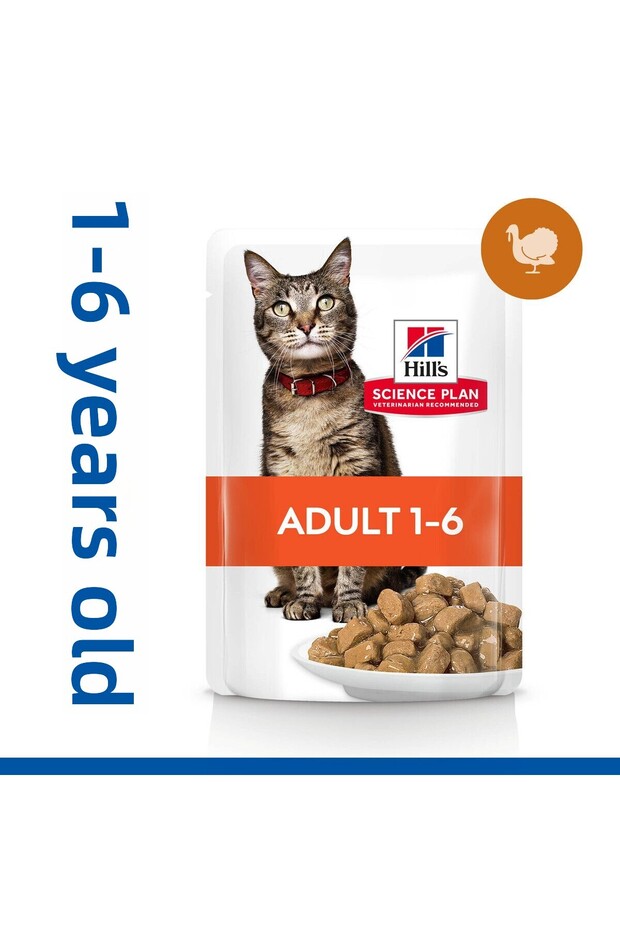 Science Plan Turkey Adult Cat Pouch 12X85G