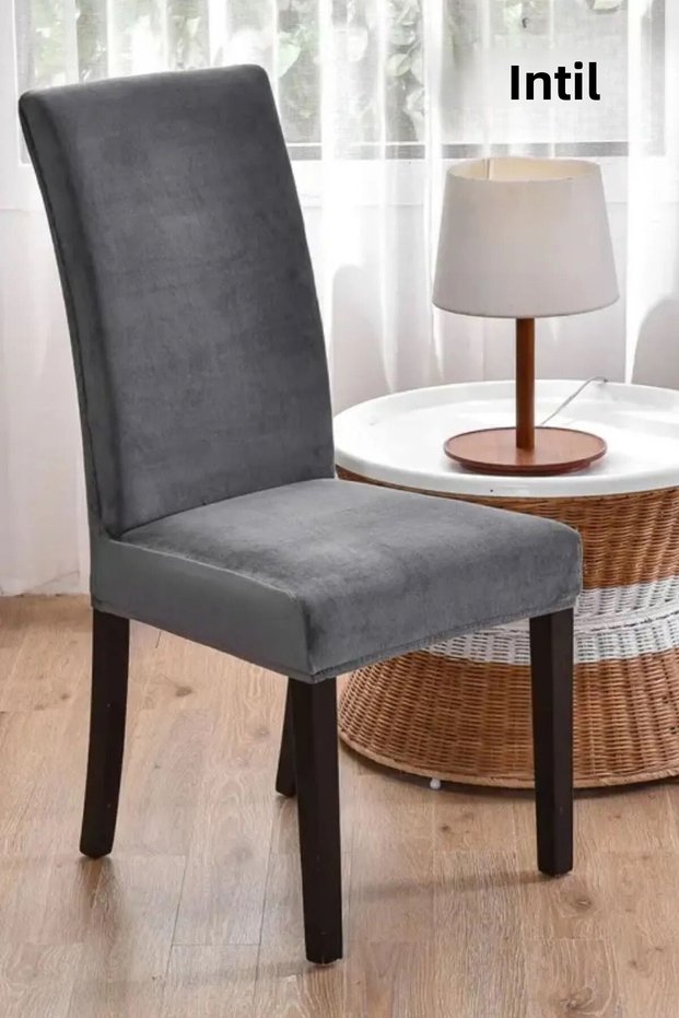 Chair Cover Velvet Fabric Chair Cover 6 Pieces Chair Cover