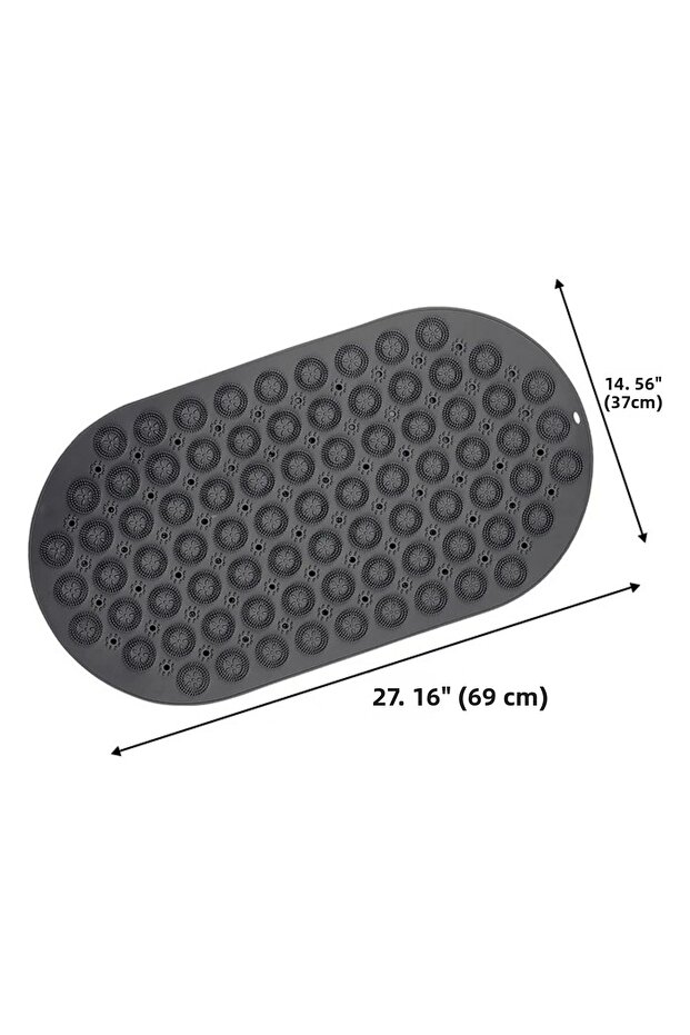 Bathroom and Shower Cabin Anti-Slip Massage Mat with Suction Cups 37 X 69 cm M-142