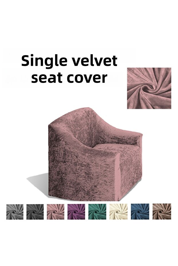Velvet Armchair, Sofa, Sofa Bed Cover, Armchair Cover Single