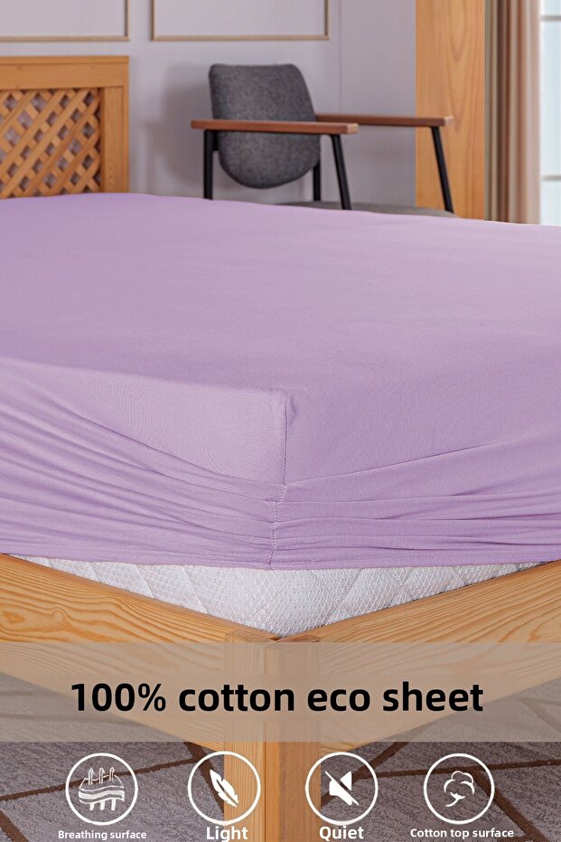Single Combed Cotton Sheet - 100×200, 100% Cotton, 145 G/M2
