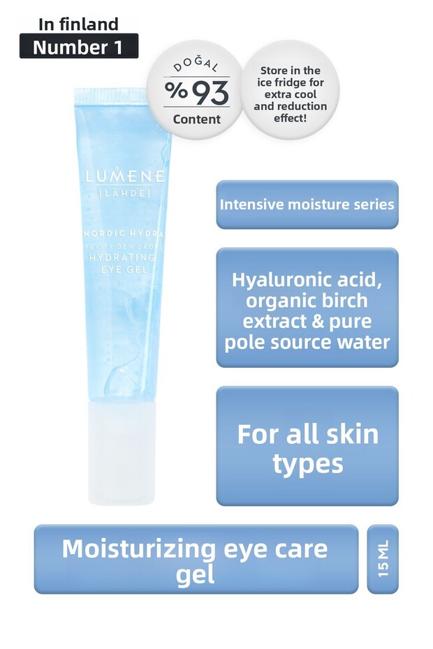 Moisturizing and Refreshing Eye Care Gel, 30 Ml, for All Skin
