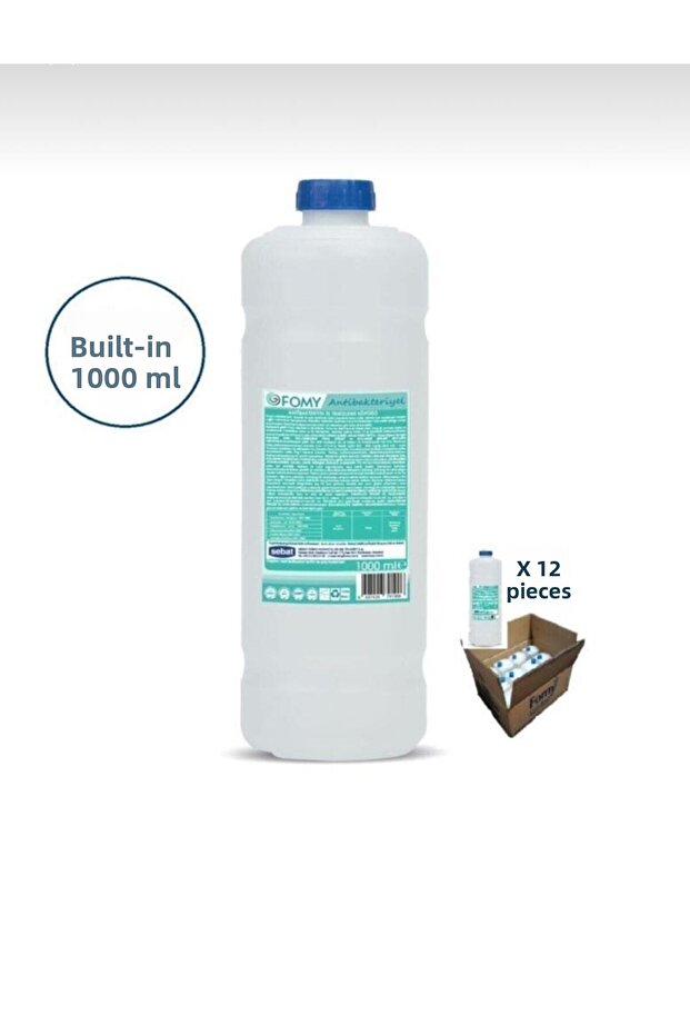 Antibacterial Built-in Foam Soap Cartridge 1000 Ml 12 Pieces