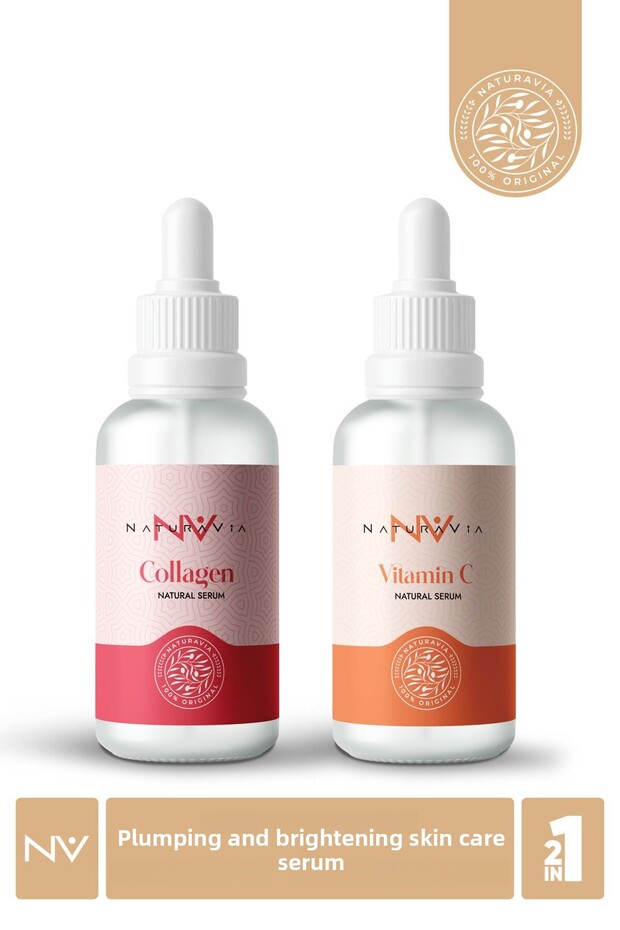 Serum Set of 2 – Anti-Aging and Brightening Care with Collagen and Vitamin C