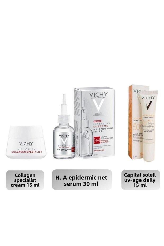 Liftactiv Supreme H.A. Epidermic Filler Serum 30 ml Plumping Skin Care Routine Set of 3