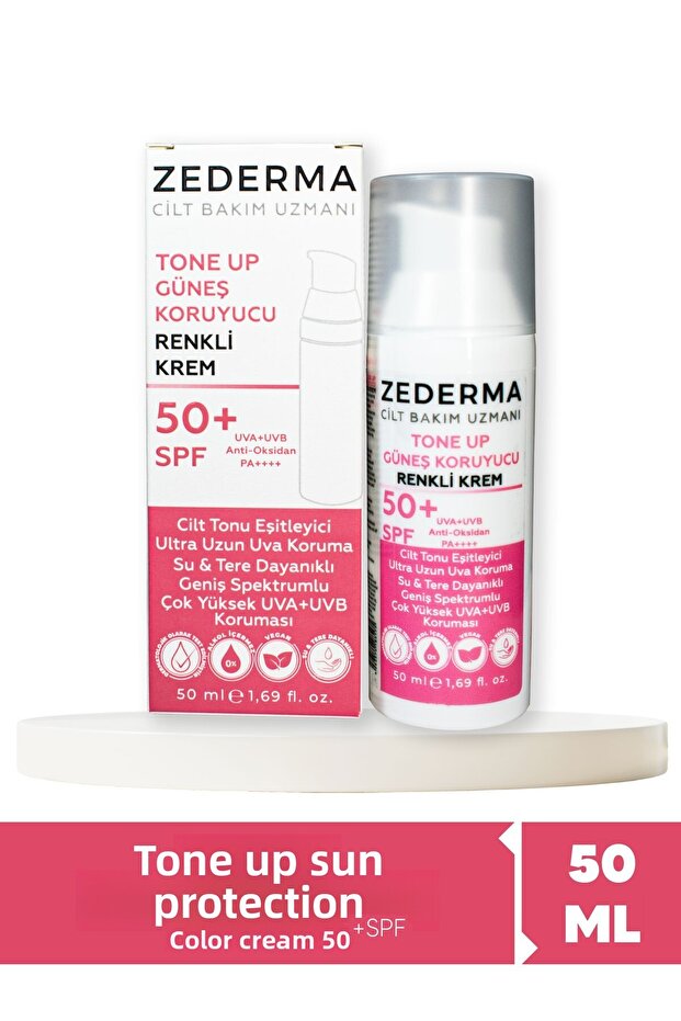 Tone Up SPF 50+ Tone Equalizing Pink Face Sun Cream 50 ml very high protection