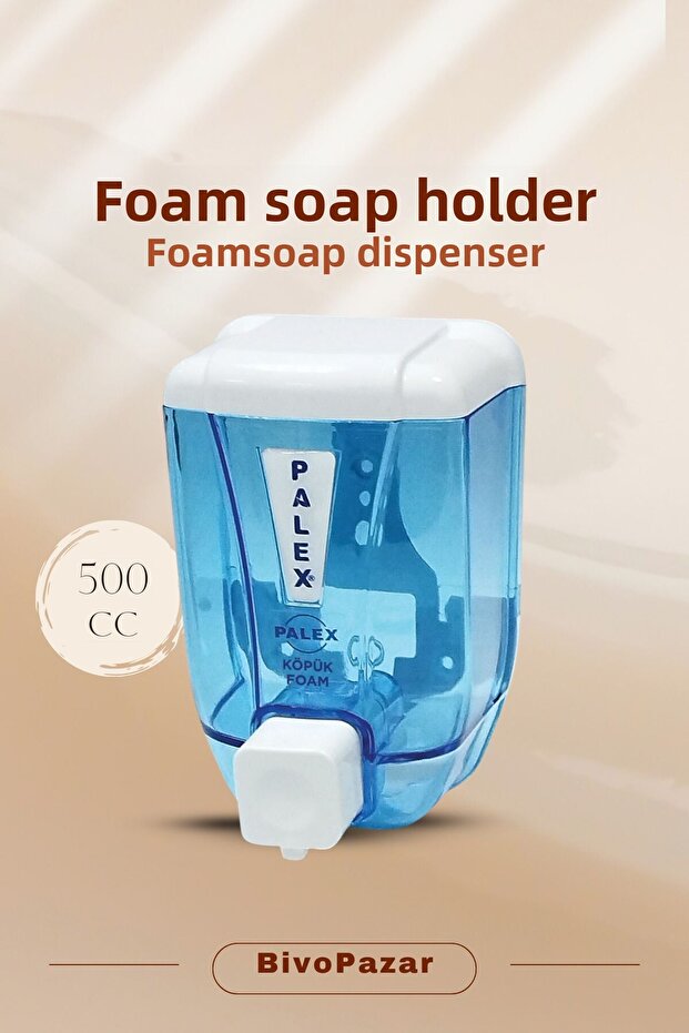 Foam Soap Dispenser 500 ml - Transparent Blue