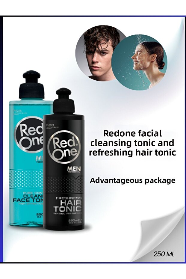 Facial Cleansing Tonic and Hair Refreshing Tonic Set of 2