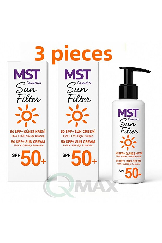 Mst Sun Cream 100 ml * 3 Pieces Family Size Protection