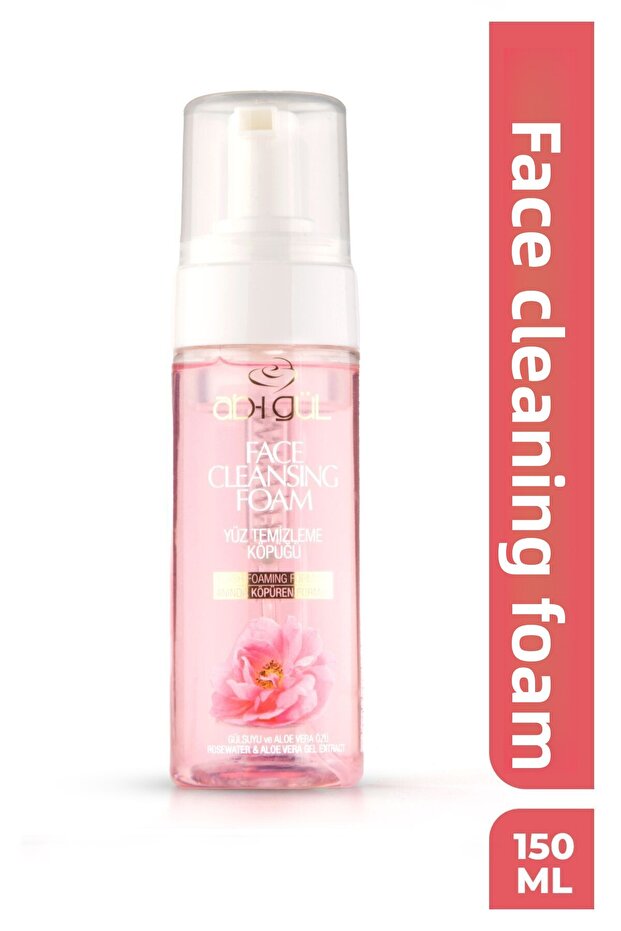 Facial Cleansing Foam 150 ML | Special Formula Containing Rose Water and Aloe Vera Extract