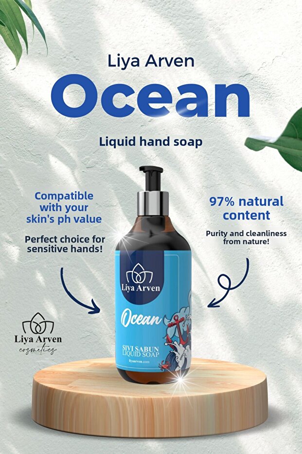Ocean Natural Content Liquid Hand Soap - 500 ml