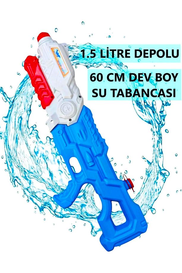 1500ml Jumbo Dev Boy Pompalı Su Tabancası 60cm - 1