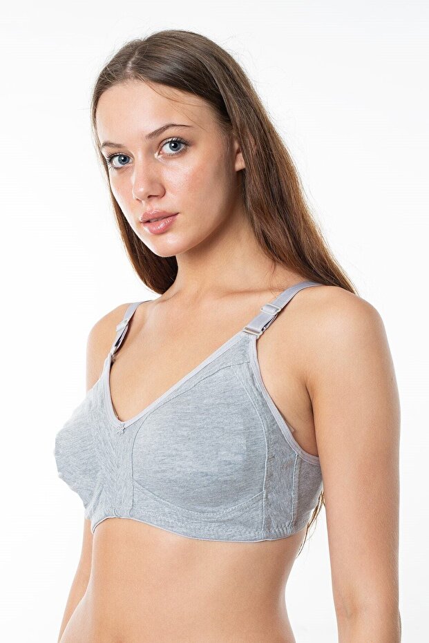 Women's Wire-Free Non-supporting Combed Cotton Comforting Bra