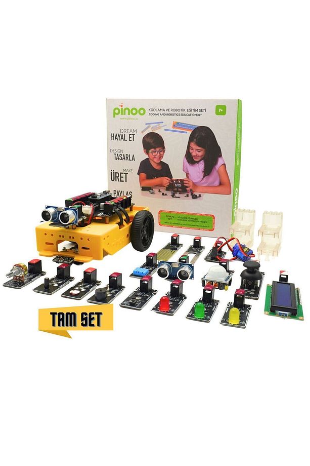 Pinoo Kodlama Ve Robotik Seti - Kutulu Tam Set - 9