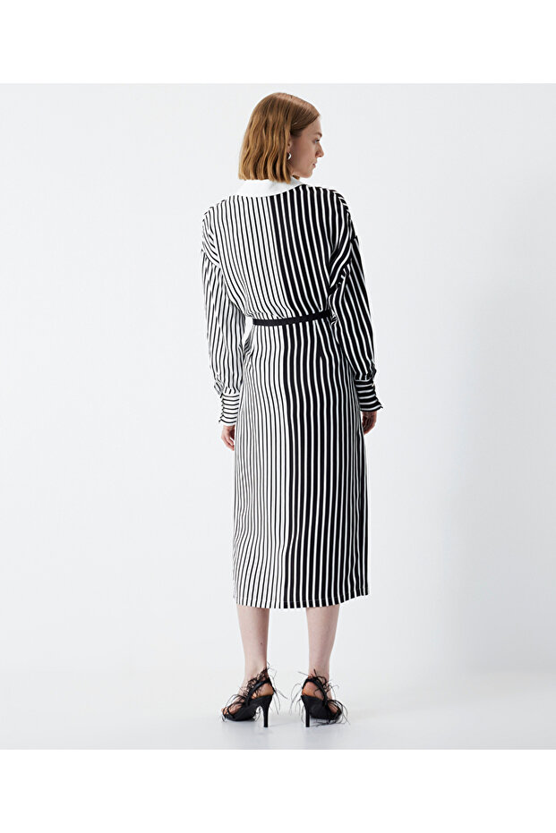 تنورة ميدي بنمط الخط - 5