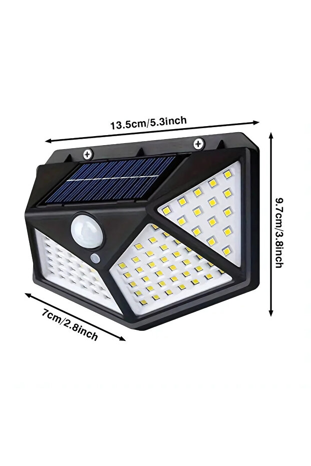 4’ Adet Güneş Enerjili Sensörlü Led Duvar Lambası - 3