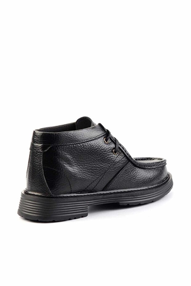 Siyah Floter Hakiki Deri Erkek Bot & Bootie E02902950140 - 4