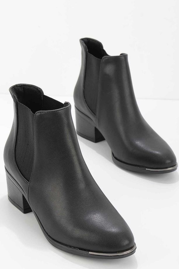 Siyah Kadın Bot & Bootie K02924871109 - 2